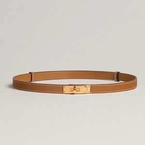 New Hermes Kelly 18 Belt Gold Epsom